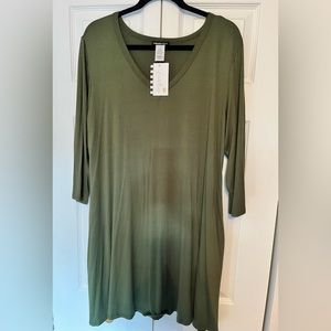 Kendall Leigh Olive Green Swing Dress